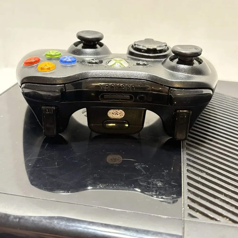 Xbox 360 E Console Model 1538 External Hard Drive And Wireless Controller